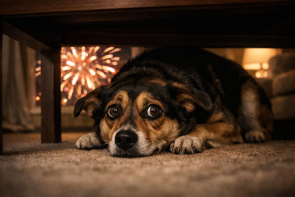 Du betrachtest gerade Silvesterangst beim Hund: So bereitest du deinen Hund auf Feuerwerk vor